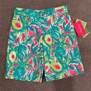Lilly Pulitzer Boys Beaumont Short Pink Sunset Guac N Roll